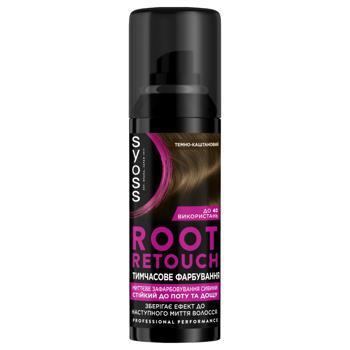 Syoss Root Retoucher Dark Brown Toning Spray 120ml - buy, prices for Ideal - photo 1