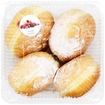 Пампух Auchan з наповнювачем Лісова ягода 70г 4шт - купити, ціни на - фото 2