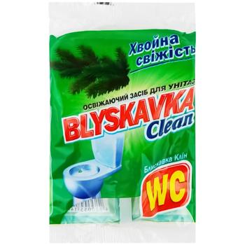 Освіжаючий засіб для унітазу Blyskavka Clean Хвойна свіжість 37г - купити, ціни на Auchan - фото 1