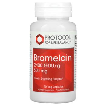 Бромелайн Protocol for Life Balance 2400 ДДУ/г 500мг 90 капсул