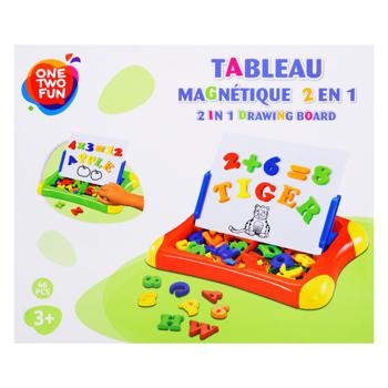 Доска магнитная One Two Fun 2in1 Drawing Board - купить, цены на Auchan - фото 2