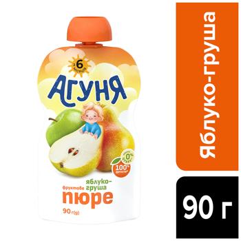 Пюре Агуня Яблоко-груша без сахара 90г - купить, цены на КОСМОС - фото 2