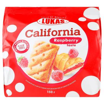 Печиво Lukas California малина 150г