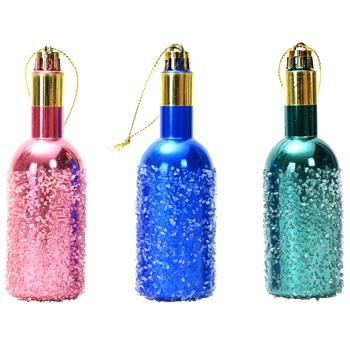 Actuel Bottle Christmas Tree Decoration 10.8cm in assortment - buy, prices for Auchan - photo 1