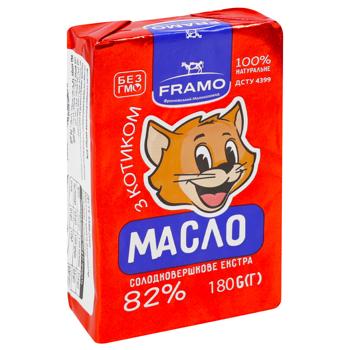 Масло Framo Экстра сладкосливочное 82% 180г - купить, цены на Торба - фото 2