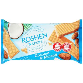 Вафлі фас. ROSHEN Wafers кокос та мигдаль / 216г АКЦІЯ - buy, prices for Torba - photo 1