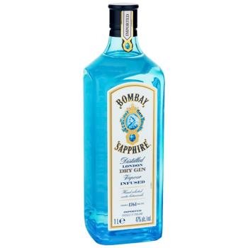Bombay Sapphire Gin 47% 1l - buy, prices for Auchan - photo 1