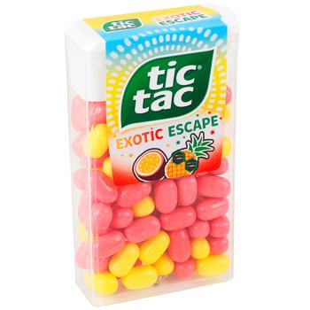 Tic Tac Exotic Mix Pineapple and Passion Fruit Flavored Dragee 54g - buy, prices for - photo 2