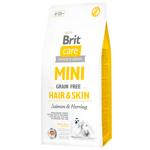 Brit Care Mini Hair & Skin Dry Food with Salmon and Herring for Dogs of Miniature Breeds with Long, Silky Hair 7kg