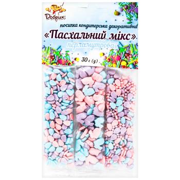 Посипка кондитерська Добрик Пасхальний мікс 30г - купити, ціни на ЕКО Маркет - фото 2