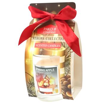 PAKO-IF Verona Collection Spicy Apple Candle in Glass