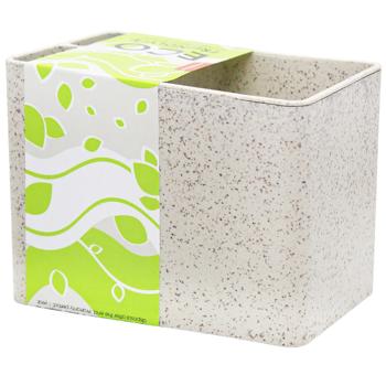 Подставка под столовые приборы Алеана Плюс Eco Wood белая роза - купить, цены на Auchan - фото 1