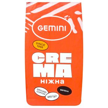Gemini Crema Ground Coffee 250g - buy, prices for ULTRAMARKET - photo 1