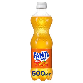 Напій газований Fanta Zero Sugar Апельсин 0,5л - купити, ціни на КОСМОС - фото 1