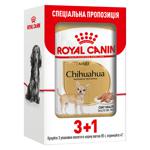 Корм влажный Royal Canin с домашней птицей для взрослых собак породы чихуахуа 3+1шт х 85г