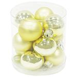 Actuel Set of Golden Christmas Balls 3.5cm 12pcs