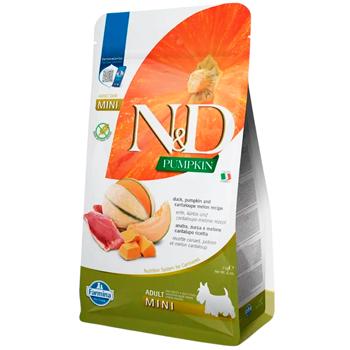 Farmina N&D Pumpkin Grain Free Adult Mini сухий корм для собак 2 кг - качка, диня та гарбуз - купить, цены на MasterZoo - фото 1