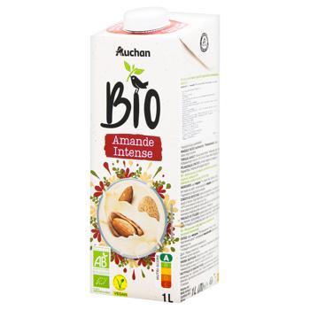 Auchan Bio Amande Intense Almond Milk Drink 1l