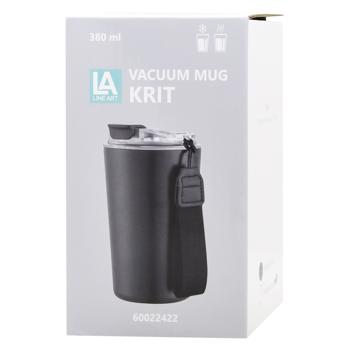 Line Art Krit Black Thermo Mug 380ml - buy, prices for - photo 4