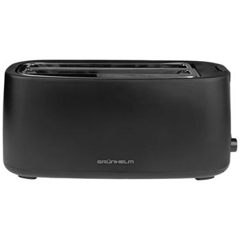 Тостер Grunhelm черный 1400Вт GTR020BL - купить, цены на Таврия В - фото 1