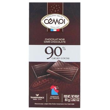 Шоколад черный Cemoi 90% 80г - купить, цены на КОСМОС - фото 1