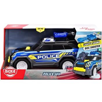 Игрушка Dickie Toys Функциональное авто Полиция с функцией стрельбы дисками 30см - купить, цены на Auchan - фото 1