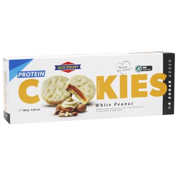 Quickbury Protein Cookies with White Chocolate and Peanuts 128g - buy, prices for Tavria V - photo 3