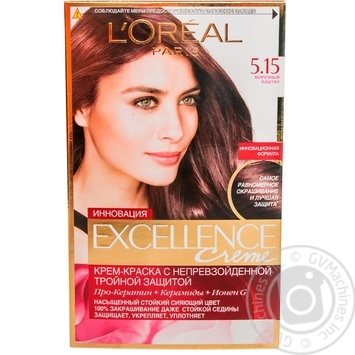 Color L'oreal Excellence frosty chestnut for hair - buy, prices for MegaMarket - photo 1