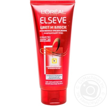 Бальзам-догляд для волосся loreal Elseve Колір та блиск Миттєвеперетворення для фарбованого або мелірованного волосся 200мл