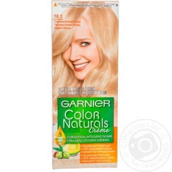 Краска для волос Garnier Color Naturals Creme с 3-мя маслами №10.1 Перламутровый блонд купить, цены на МегаМаркет - фото 1