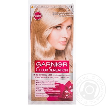 Краска для волос Garnier Color sensation №9.13 кристальный бежевый светло-русый 1шт купить, цены на МегаМаркет - фото 5