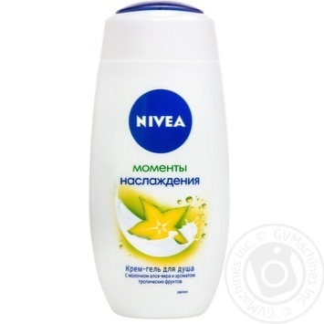 Крем-гель Nivea Моменти насолоди для душу 250мл купити, ціни на МегаМаркет - фото 1
