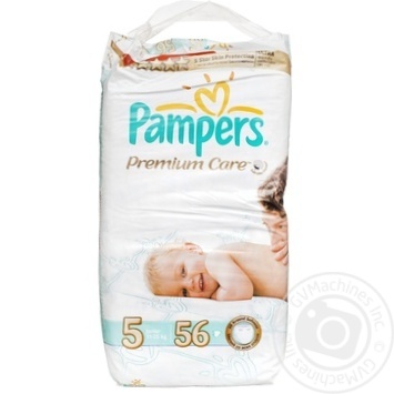 Подгузники детские Pampers Premium Care Junior 11-25 кг Джамбо 56шт - купить, цены на NOVUS - фото 1