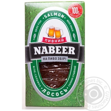 Лосось Пивной NABEER филе-соломка солено-сушеная 100г Украина купить, цены на МегаМаркет - фото 1