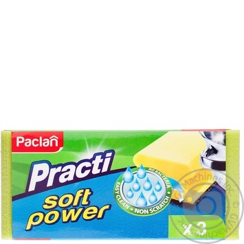 Sponge Paclan for washing 3pcs - buy, prices for MegaMarket - photo 1
