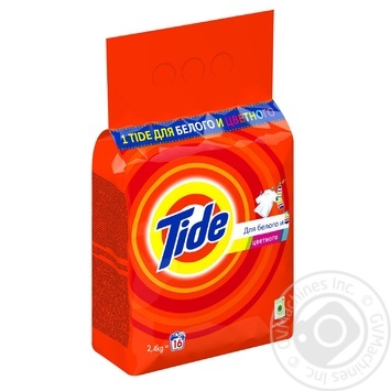 Порошок стиральный Tide для белых и цветных вещей автомат 2,4кг купить, цены на МегаМаркет - фото 2