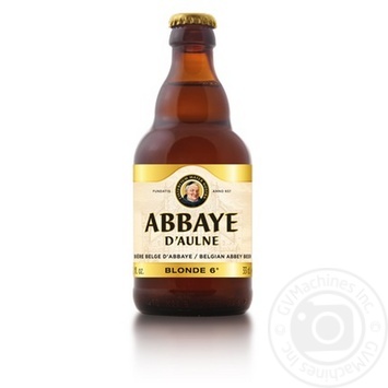 Пиво Abbaye D'Aulne Blonde светлое 6% 0,33л - купить, цены на МегаМаркет - фото 1