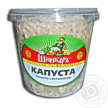 Капуста квашена з журавлиною Шинкарь 900г купити, ціни на МегаМаркет - фото 1