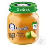 Fruit puree Gerber apple and pear for 5+ months babies 130g
