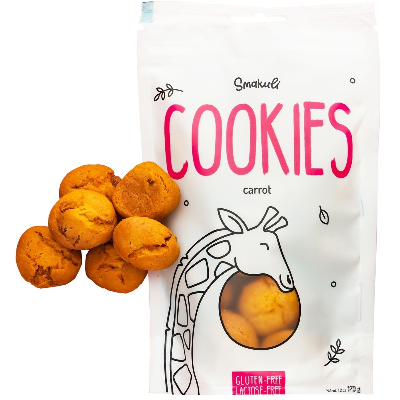 

Печенье Smakuli Морковное без глютена и без лактозы 120г