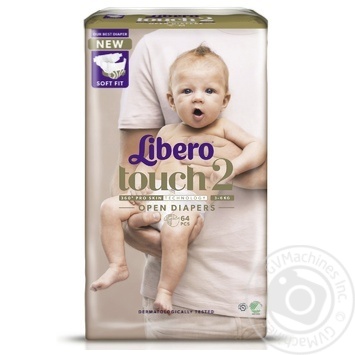 Підгузки Libero Touch 2 для дітей 3-6кг 64шт - купити, ціни на - фото 2