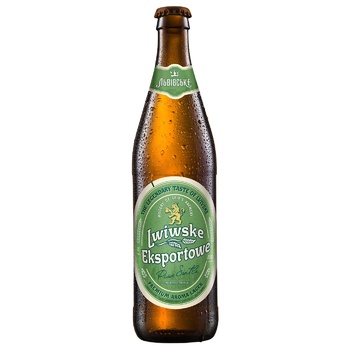 Lwiwske Exportowe Light Beer 5.5% 0.5l - buy, prices for METRO - photo 1