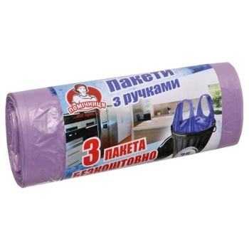 Pomichnytsya Trash Bag with Handles 35l 30pcs - buy, prices for Auchan - photo 2