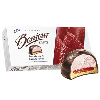 Десерт Konti Bonjour Полуниця з вершками 232г - купити, ціни на - фото 2