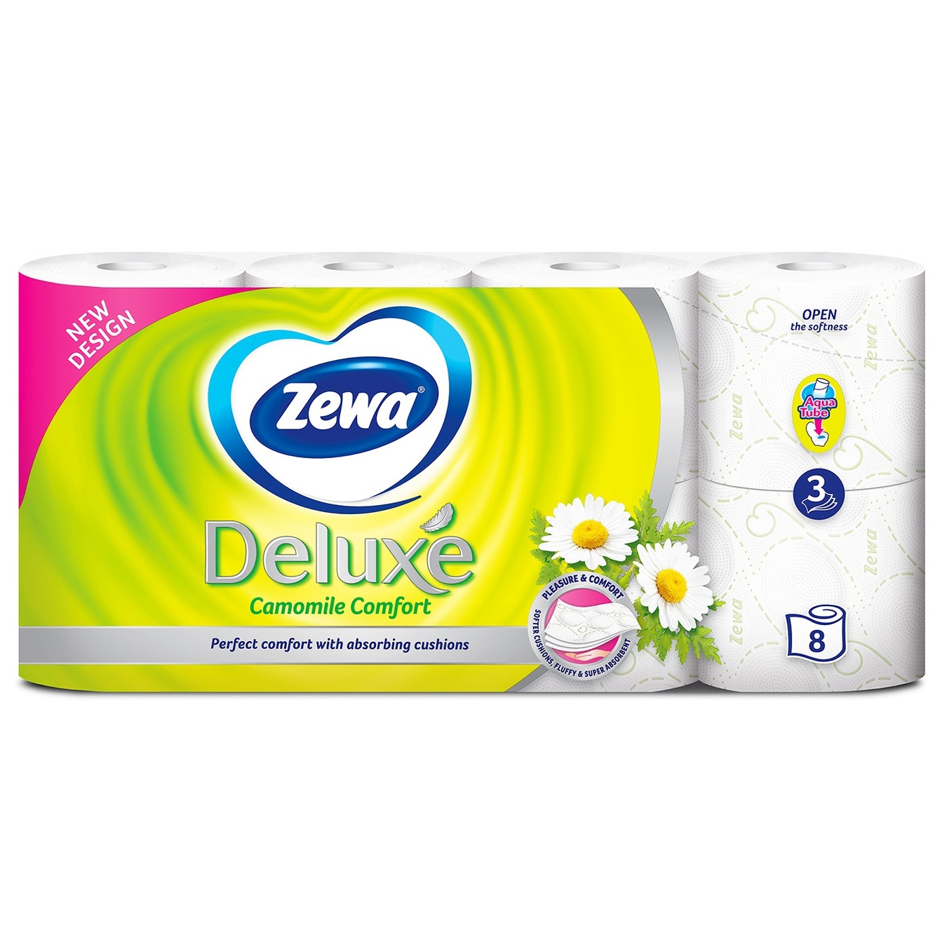 

Туалетная бумага Zewa Deluxe трехслойная 8шт