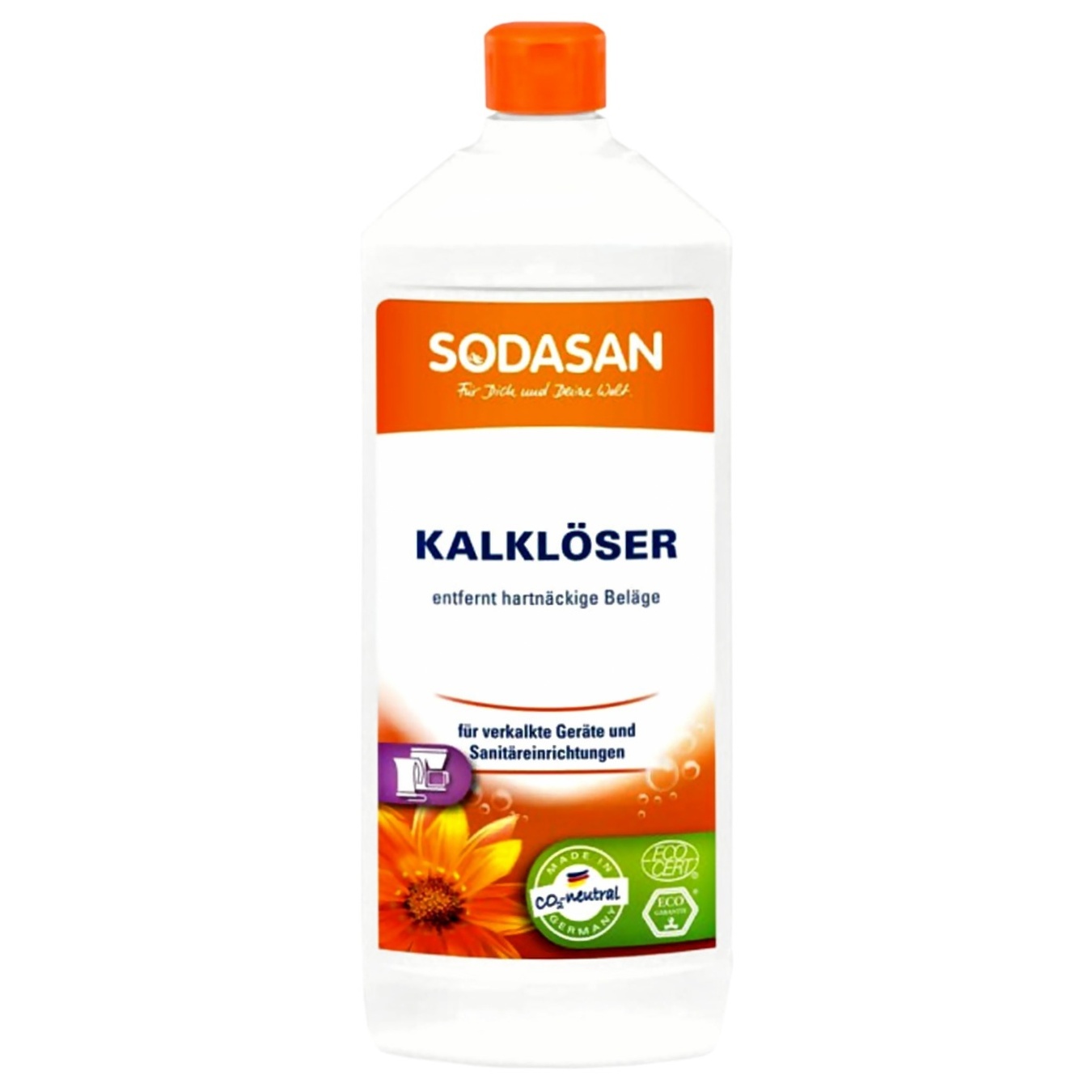 

Средство Sodasan для удаления накипи и известкового налета 1л