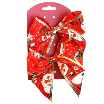 Christmas Bow Christmas Decoration 17x13cm 2pcs in Assortment - buy, prices for ULTRAMARKET - photo 4