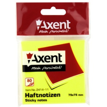 Axent Paper Block with Sticky Layer 80 sheets 75x75mm assortment - buy, prices for MegaMarket - photo 2