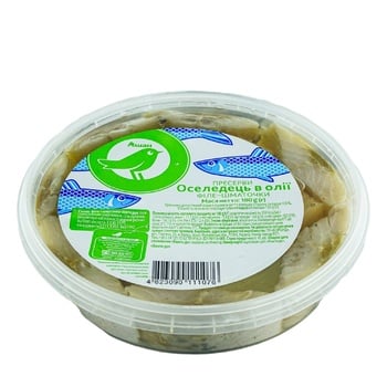 Auchan pickled in oil fish herring 180g - buy, prices for Auchan - photo 1