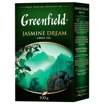 Greenfield Jasmine Dream Green Leaf Tea 100g - buy, prices for Auchan - photo 1